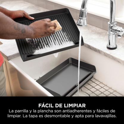 Parrilla GrillAir™ - Sellado pro sin abrir ventanas ni llenar todo de olor