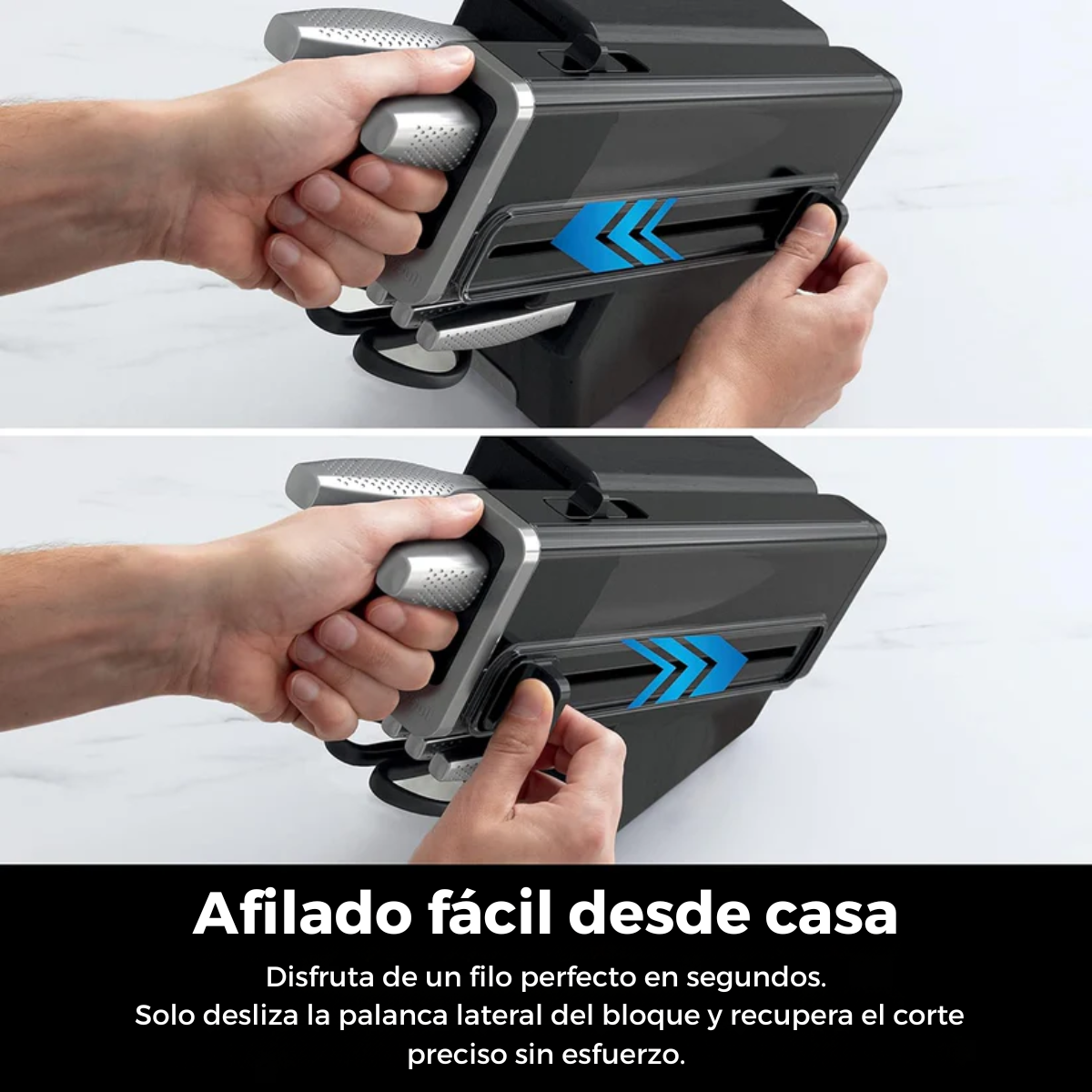 Set de cuchillos CulinaPro - Cuchillos que cortan como nuevos… siempre