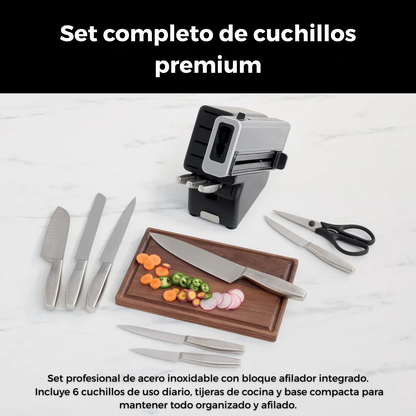 Set de cuchillos CulinaPro - Cuchillos que cortan como nuevos… siempre