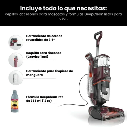 Aspiradora DeepClean™ - Elimina manchas, olores y humedad en minutos