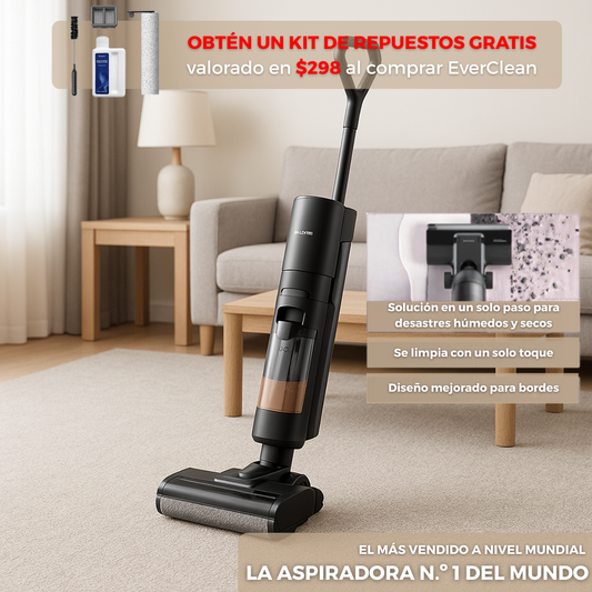 Aspiradora EverClean™ - Aspira, friega y se limpia sola. Así de fácil