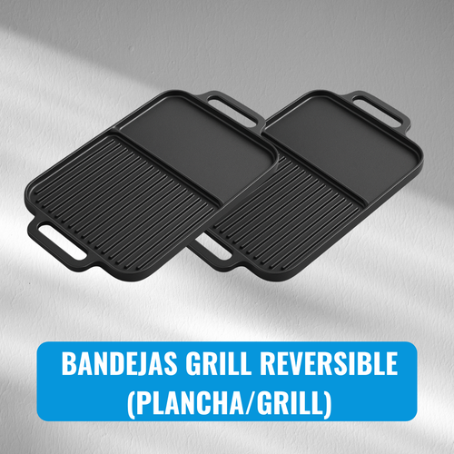 Bandejas grill reversible (plancha/grill)
