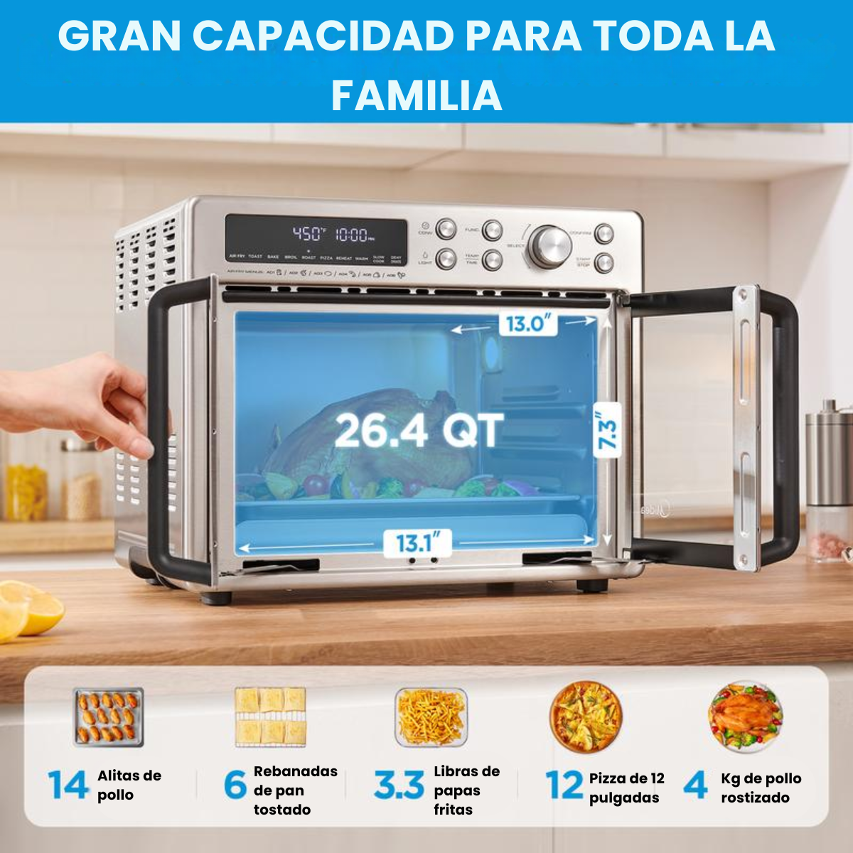 Horno OvenAir - 10 funciones, 1 solución compacta