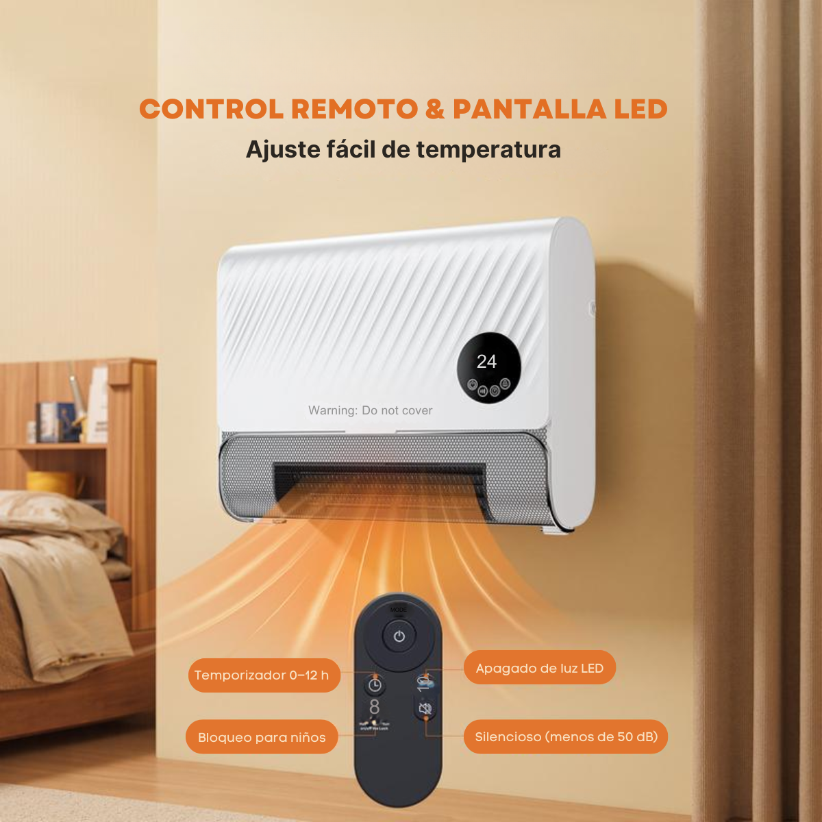 Calefactor ThermaWall™ - Calor instantáneo y discreto, directo desde tu pared