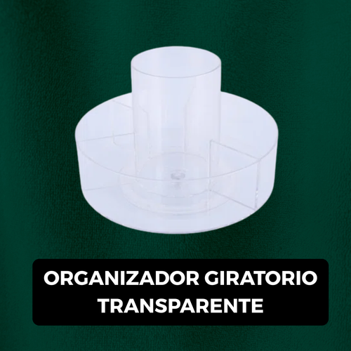 ORGANIZADOR GIRATORIO TRANSPARENTE